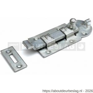 Dulimex DX ZRB 100BV rolschuif 44x100 mm schootdikte 4 mm met bocht staal verzinkt - A30203965 - afbeelding 1