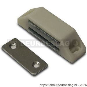 Dulimex DX MC 8202B magneetsnapper metalen tegenplaat 6 kg wit - A30202268 - afbeelding 1