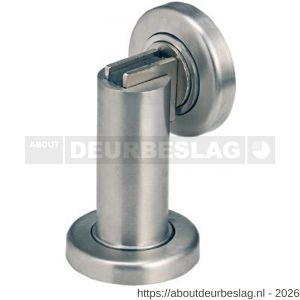 Deni DVZ M 3881 SS deurvastzetter magnetisch luxe lengte 75 mm voetplaat rond 50 mm blinde montage RVS - A30204215 - afbeelding 1