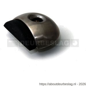 Dulimex DX DST V ZB 55SF deurstopper 55x18 mm vloermodel met zwarte zijbuffer RVS - A30202619 - afbeelding 1