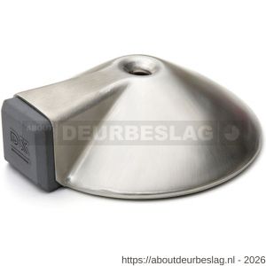 Dulimex DX DST V ZB 85SF deurstopper 85x26 mm vloermodel met antraciet zijbuffer RVS - A30202620 - afbeelding 1