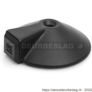 Dulimex DX DST V ZB 85BE deurstopper 85x26 mm vloermodel met antraciet zijbuffer RVS zwart - A30204259 - afbeelding 1
