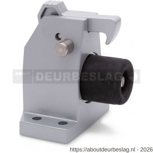 Deni DVZ HDGR V SE deurvastzetter vloermodel met opvanghaak en geveerde stootbuffer ver- en ontgrendelingsshuif Robusto serie zilver - A30204219 - afbeelding 1