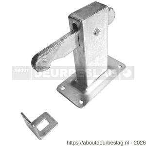 Dulimex DX DVZ HD V deurvastzetter Heavy Duty inclusief opvangoog vloermodel staal verzinkt - A30202209 - afbeelding 1