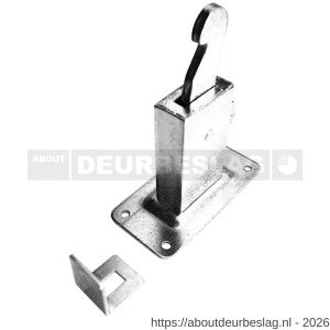 Dulimex DX DVZ HD W deurvastzetter Heavy Duty inclusief opvangoog wandmodel staal verzinkt - A30202210 - afbeelding 1