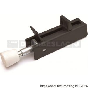 IBFM DVZ VZ12230BM deurvastzetter voetstift DX 30x122 mm schootuitslag 54 mm deur tot 60 kg zamac zwart - A30203677 - afbeelding 1