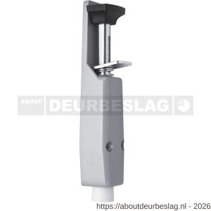 Deni DVZ VL030 SE deurvastzetter voetstift Luxe 40x193 mm schootuitslag 30 mm deur tot 40 kg stang staal verzinkt huis zamac zilver - A30203615 - afbeelding 1