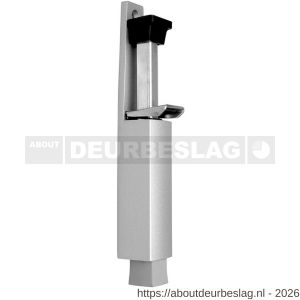 Deni DVZ VL060 SE deurvastzetter voetstift Luxe 32x207 mm schootuitslag 60 mm deur tot 80 kg stang staal verzinkt huis zamac zilver - A30203616 - afbeelding 1