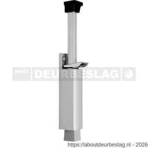 Deni DVZ VL090 SE deurvastzetter voetstift Luxe 32x242 mm schootuitslag 90 mm deur tot 80 kg stang staal verzinkt zamac zilver - A30203618 - afbeelding 1