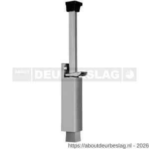 Deni DVZ VL120 SE deurvastzetter voetstift Luxe 32x272 mm schootuitslag 120 mm deur tot 80 kg stang staal verzinkt zamac zilver - A30203619 - afbeelding 1
