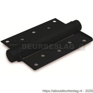 IBFM DVE 075/29 BE bommer scharnier enkelwerkend 29/75 mm deurdikte 18-25 mm staal zwart gelakt - A30201623 - afbeelding 1