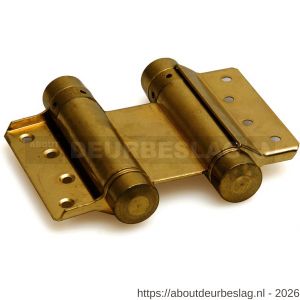 IBFM DVD 075/29 PB Bommer deurveerscharnier dubbelwerkend 29/75 mm deurdikte 18-25 mm staal vermessingd - A30201653 - afbeelding 1