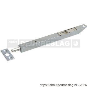 Dulimex DX KSP-16017RNI pijpkantschuif type 884 160x17x12 mm afgeschuind rond staal vernikkeld - A30202575 - afbeelding 1