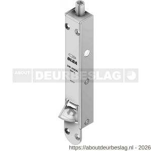 Olda 28 HZA 15 T1 automatische kantschuif type 28 HZA type 1 verlengde schoot +15 mm staal verzinkt voor houten deuren - A30205027 - afbeelding 1