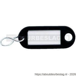 Dulimex DX 1000BR sleutellabel met ophangoog en S-haak kunststof bruin zak 100 stuks - A30202048 - afbeelding 1