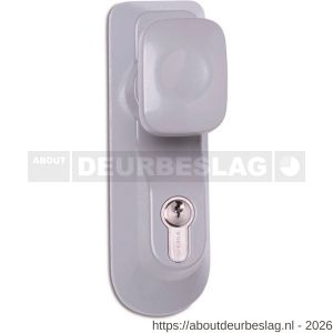Dulimex DX PO 1413KNS SE anti paniekbeslag opbouw knopset Briton 1413 KNS SE inclusief 1/2 PC voor Briton anti-paniekbeslag zilvergrijs - A30203745 - afbeelding 1