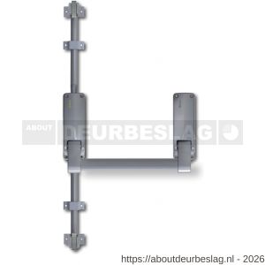 Briton PO 376 EB SE anti-paniekstang Briton 376 SE enkele deur 2-puntssluiting zilvergrijs - A30203743 - afbeelding 1