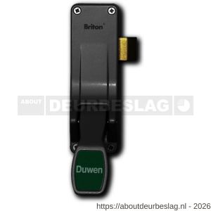 Briton PO 1438 EB SE anti-paniekpushpad Briton 1438 SE enkele deur 1-puntssluiting opliggende dagschoot zilvergrijs - A30203746 - afbeelding 1