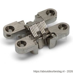 Soss MSO 203 NP onzichtbaar scharnier 13x45 mm deurdikte 19 mm zamac vernikkeld - A30201921 - afbeelding 1