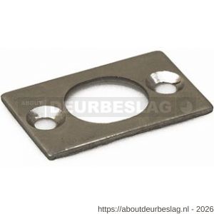 Dulimex DX SLP 17 SS sluitplaat voor bascule kantschuiven 15 mm en 17 mm gesloten model 40x15 mm RVS - A30202548 - afbeelding 1