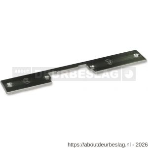 JIS Nadal ESPV 900 SE voorplaat SE 110x25 mm links en rechts bruikbaar voor loop- en centraalsloten grijs gelakt - A30202086 - afbeelding 1