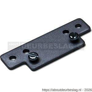 Justor DRVH 6 SE deuropvanger opdekplaat Justor voor smalle kozijnen zilvergrijs - A30202194 - afbeelding 1