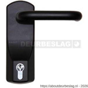 Dulimex DX PO 322 KRS RZ anti paniekbeslag opbouw krukset DX 322 RZ met 1/2 (35/10) PC voor DX 2-serie mat zwart - A30202356 - afbeelding 1
