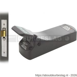 Dulimex DX PO 306 EB SE anti-paniekpushpad 306 SE enkele deur 1-puntssluiting met insteek anti-paniekslot doornmaat 56,9 mm PC maat 47,5 mm zilvergrijs - A30202461 - afbeelding 1
