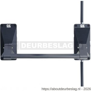 Dulimex DX PO 702 EB DX anti-paniekstang Heavy Duty DX 702 enkele deur 2-puntssluiting inbraakwerend voor houten deuren antraciet grijs - A30202139 - afbeelding 1
