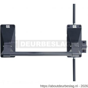 Dulimex DX PO 703 EB DX anti-paniekstang DX 703 enkele deur 3-puntssluiting inbraakwerend voor houten deuren antraciet grijs SKG** - A30202140 - afbeelding 1