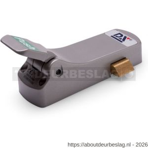 Dulimex DX PO 297 EB SE anti-paniekpushpad 297 SE enkele deur 1-puntssluiting opliggende dagschoot zilvergrijs - A30202465 - afbeelding 1