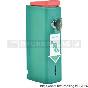 GfS DW 980 panieksluiting magneet EH-Exit Control voor deurkrukken inclusief vooralarm kunststof huis profielcilinder half 2 sleutels 9 V batterij pictogrammen bevestigings materiaal EN 179 95 dB - A30204676 - afbeelding 1