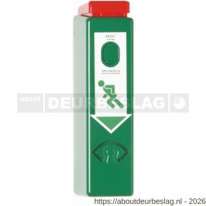 GfS DW 990 EH-Exit Control paniekopener voor deurkrukken inclusief vooralarm stalen huis profielcilinder half 2 sleutels 9 V batterij pictogrammen en bevestigings materiaal EN 179 95 dB - A30202437 - afbeelding 1