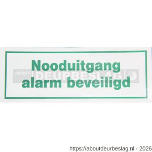 GfS SP 392 paniekopener pictogram Nooduitgang alarm beveiligd 209x98 mm - A30202458 - afbeelding 1
