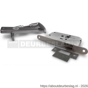 Dulimex DX DKS LS AF deurkrukset kruk met blind schild loopslot F1 - A30203489 - afbeelding 1