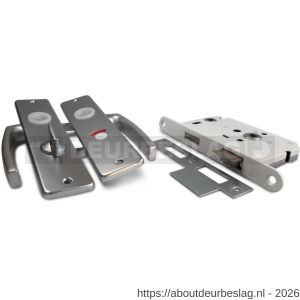 Dulimex DX DKS WBS 63 AF deurkrukset kruk met WC-schild WC-badkamerslot F1 - A30203491 - afbeelding 1