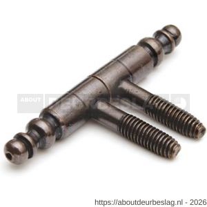 Dulimex DX HPLM B09065BP meubel inboorpaumelle 9x65 mm vaaskop staal verbronsd - A30201669 - afbeelding 1