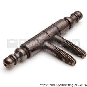 Dulimex DX HPLM B11080BP meubel inboorpaumelle 11x80 mm vaaskop staal verbronsd - A30201670 - afbeelding 1