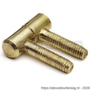 Dulimex DX HPLM C09025PB meubel inboorpaumelle 9x25 mm smal type staal vermessingd - A30201674 - afbeelding 1