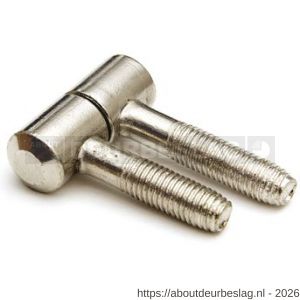 Dulimex DX HPLM C13035NI meubel inboorpaumelle 13x35 mm smal type staal vernikkeld - A30201673 - afbeelding 1