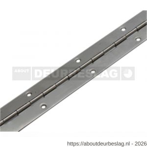 Dulimex DX PI 320500SS K pianoscharnier 0,7x32x480 mm RVS met DX kopkaart - A30201903 - afbeelding 1