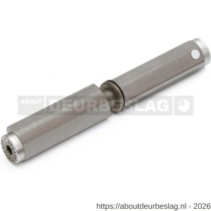 Justor HPL WR V 1200 aanlaspaumelle met veer en ring 120x18 mm deuren tot 20 kg blank staal - A30201856 - afbeelding 1