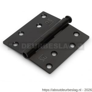 Dulimex DX H161-89892004 scharnier rechte hoeken 89x89 mm losse pen staal zwart - A30204783 - afbeelding 1