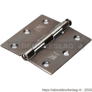 Dulimex DX H361-76763003 scharnier rechte hoeken 76x76 mm losse RVS pen RVS geborsteld - A30201738 - afbeelding 1