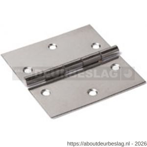 Dulimex DX H361-30302103 smalscharnier rechte hoeken 30x30 mm vaste pen RVS - A30201707 - afbeelding 1