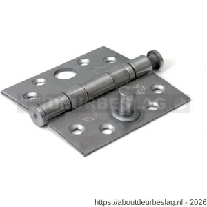Dulimex DX H362-89892025 kogellagerscharnier 3 mm rechte hoeken 89x89 mm RVS pen RVS geborsteld SKG*** - A30203922 - afbeelding 1