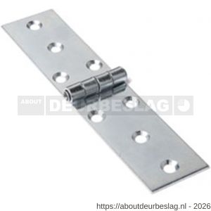 Dulimex DX H166-22601105 klepscharnier 22x60 mm vaste stalen pen staal verzinkt - A30202838 - afbeelding 1
