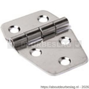 Dulimex DX H366-40422103 klepscharnier 40x42 mm vaste pen RVS - A30202835 - afbeelding 1