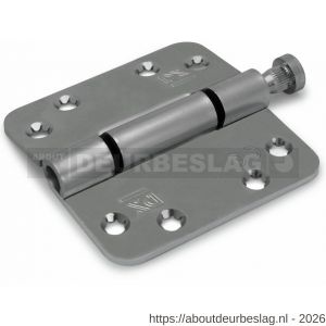 Dulimex DX H165E89895105 nylon glijlagerscharnier 3 mm doorgezette knoop ronde hoeken 89x89 mm verzinkte pen staal verzinkt - A30204185 - afbeelding 1