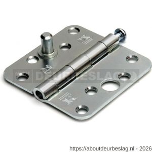 Dulimex DX H167-89892025 scharnier ronde hoeken 89x89 mm losse verzinkte pen staal verzinkt SKG*** - A30201746 - afbeelding 1